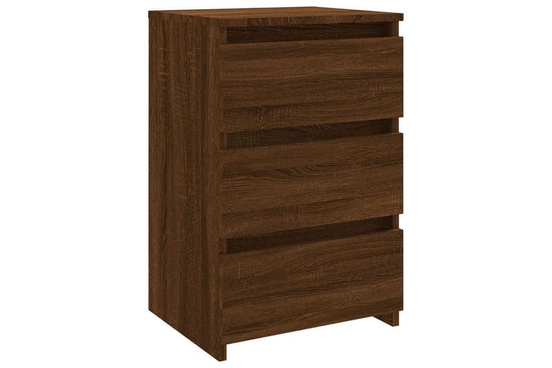 beBasic Sängbord brun ek 40x35x62,5 cm konstruerat trä - Brown - Möbler - Bord & matgrupper - Avlastningsbord - Sängbord & nattduksbord