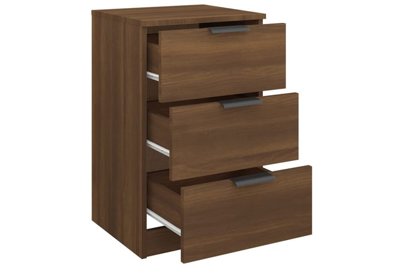 beBasic Sängbord brun ek 40x36x65 cm - Brown - Möbler - Bord & matgrupper - Avlastningsbord - Sängbord & nattduksbord