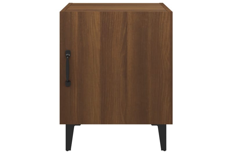 beBasic Sängbord brun ek konstruerat trä - Brown - Möbler - Bord & matgrupper - Avlastningsbord - Sängbord & nattduksbord