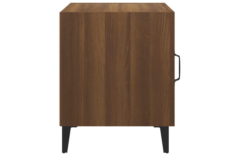 beBasic Sängbord brun ek konstruerat trä - Brown - Sängbord & nattduksbord