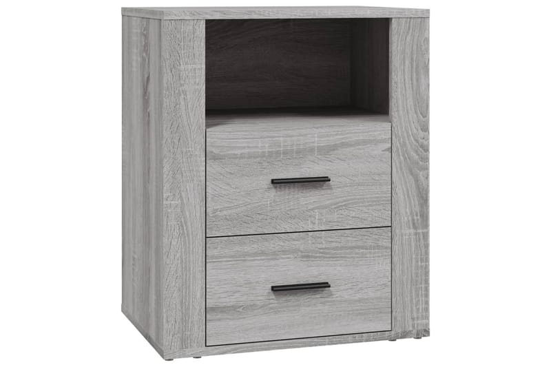 beBasic Sängbord Grå Sonoma 50x36x60 cm konstruerat trä - Grey - Möbler - Bord & matgrupper - Avlastningsbord - Sängbord & nattduksbord