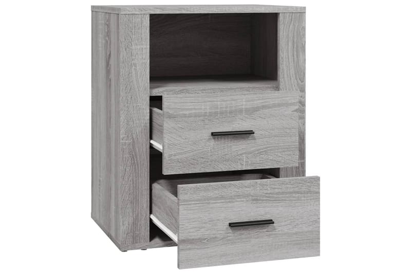 beBasic Sängbord Grå Sonoma 50x36x60 cm konstruerat trä - Grey - Möbler - Bord & matgrupper - Avlastningsbord - Sängbord & nattduksbord