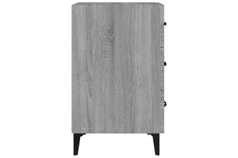 beBasic Sängbord grå sonoma-ek 40x40x66 cm konstruerat trä - Grey - Möbler - Bord & matgrupper - Avlastningsbord - Sängbord & nattduksbord