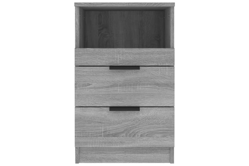 beBasic Sängbord grå sonoma konstruerat trä - Grey - Möbler - Bord & matgrupper - Avlastningsbord - Sängbord & nattduksbord