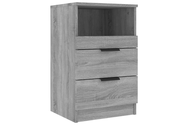 beBasic Sängbord grå sonoma konstruerat trä - Grey - Möbler - Bord & matgrupper - Avlastningsbord - Sängbord & nattduksbord
