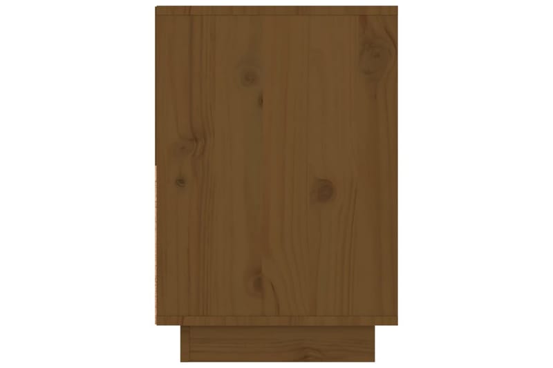 beBasic Sängbord honungsbrun 60x34x51 cm massiv furu - Brown - Sängbord & nattduksbord