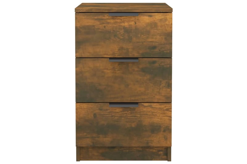 beBasic Sängbord rökfärgad ek 40x36x65 cm - Brown - Möbler - Bord & matgrupper - Avlastningsbord - Sängbord & nattduksbord