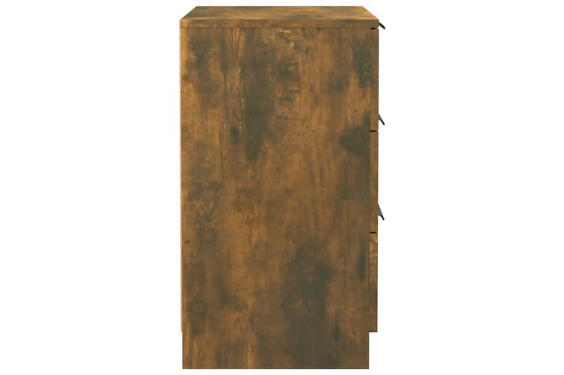 beBasic Sängbord rökfärgad ek 40x36x65 cm - Brown - Möbler - Bord & matgrupper - Avlastningsbord - Sängbord & nattduksbord