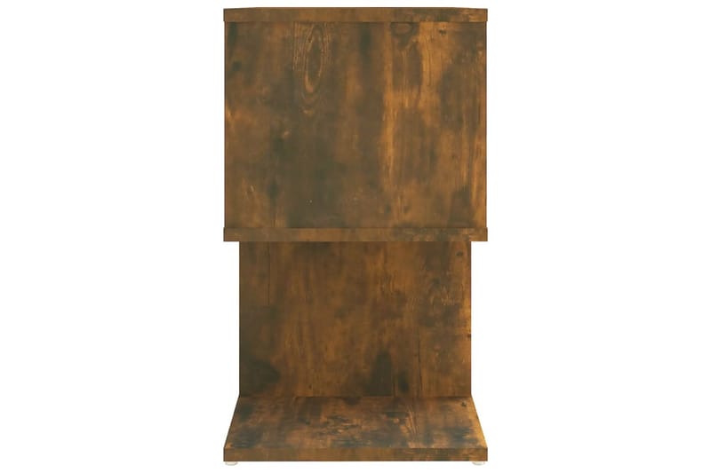 beBasic Sängbord rökfärgad ek 50x30x51,5 cm konstruerat trä - Brown - Möbler - Bord & matgrupper - Avlastningsbord - Sängbord & nattduksbord