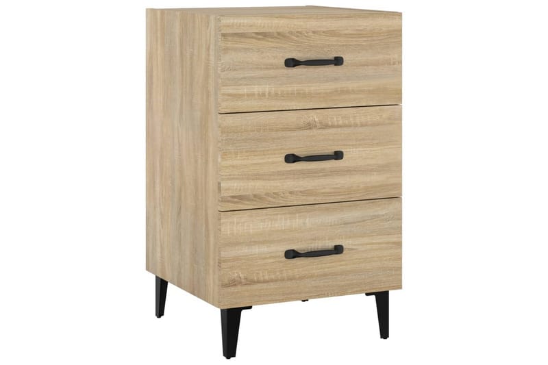 beBasic Sängbord sonoma-ek 40x40x66 konstruerat trä - Brown - Möbler - Bord & matgrupper - Avlastningsbord - Sängbord & nattduksbord