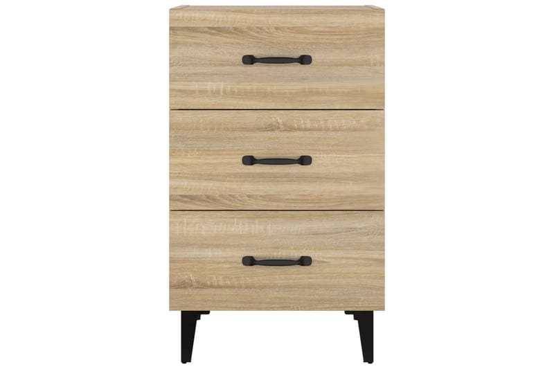 beBasic Sängbord sonoma-ek 40x40x66 konstruerat trä - Brown - Möbler - Bord & matgrupper - Avlastningsbord - Sängbord & nattduksbord