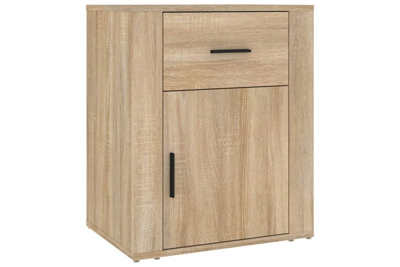 beBasic Sängbord sonoma-ek 50x36x60 cm konstruerat trä - Brown - Möbler - Bord & matgrupper - Avlastningsbord - Sängbord & nattduksbord