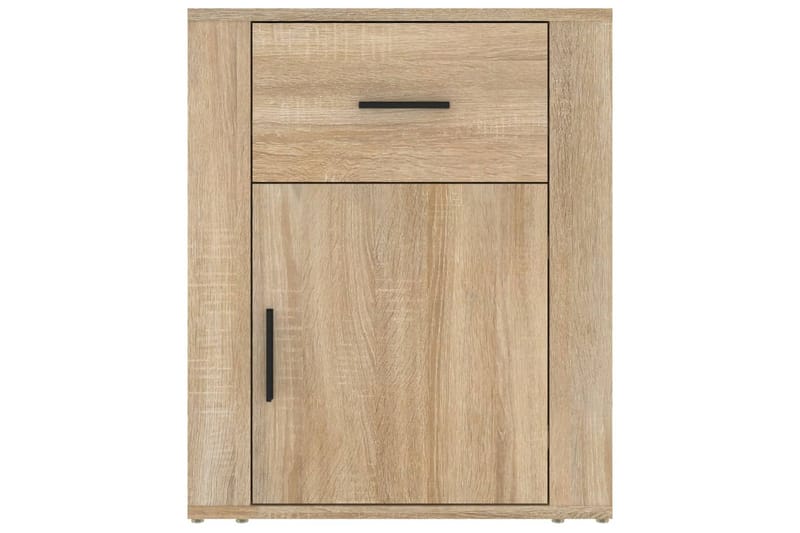beBasic Sängbord sonoma-ek 50x36x60 cm konstruerat trä - Brown - Möbler - Bord & matgrupper - Avlastningsbord - Sängbord & nattduksbord