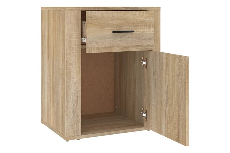 beBasic Sängbord sonoma-ek 50x36x60 cm konstruerat trä - Brown - Möbler - Bord & matgrupper - Avlastningsbord - Sängbord & nattduksbord