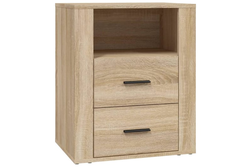 beBasic Sängbord sonoma-ek 50x36x60 cm konstruerat trä - Brown - Möbler - Bord & matgrupper - Avlastningsbord - Sängbord & nattduksbord