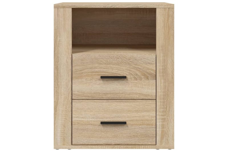 beBasic Sängbord sonoma-ek 50x36x60 cm konstruerat trä - Brown - Möbler - Bord & matgrupper - Avlastningsbord - Sängbord & nattduksbord