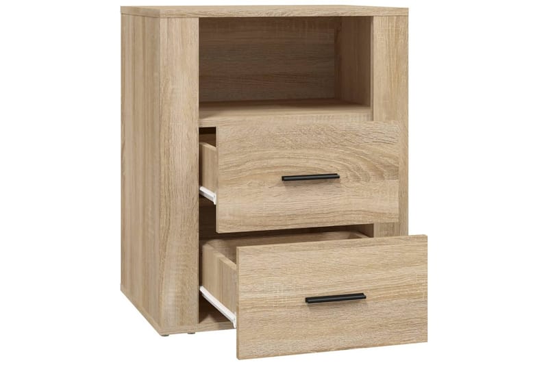 beBasic Sängbord sonoma-ek 50x36x60 cm konstruerat trä - Brown - Möbler - Bord & matgrupper - Avlastningsbord - Sängbord & nattduksbord