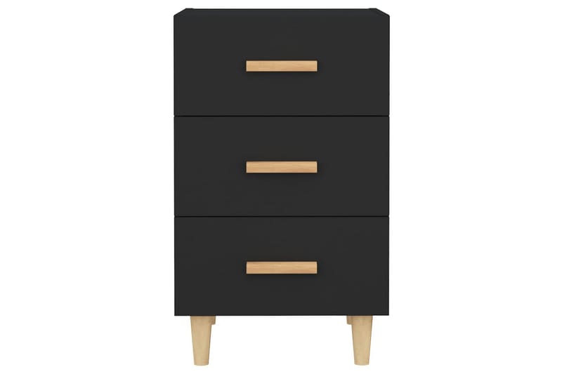 beBasic Sängbord svart 40x40x66 konstruerat trä - Black - Sängbord & nattduksbord