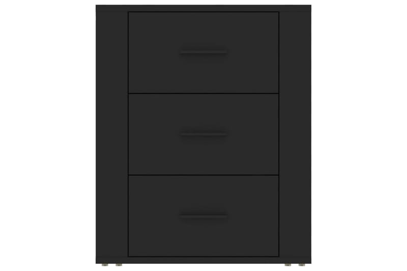 beBasic Sängbord svart 50x36x60 cm konstruerat trä - Black - Möbler - Bord & matgrupper - Avlastningsbord - Sängbord & nattduksbord