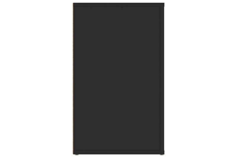beBasic Sängbord svart 50x36x60 cm konstruerat trä - Black - Möbler - Bord & matgrupper - Avlastningsbord - Sängbord & nattduksbord