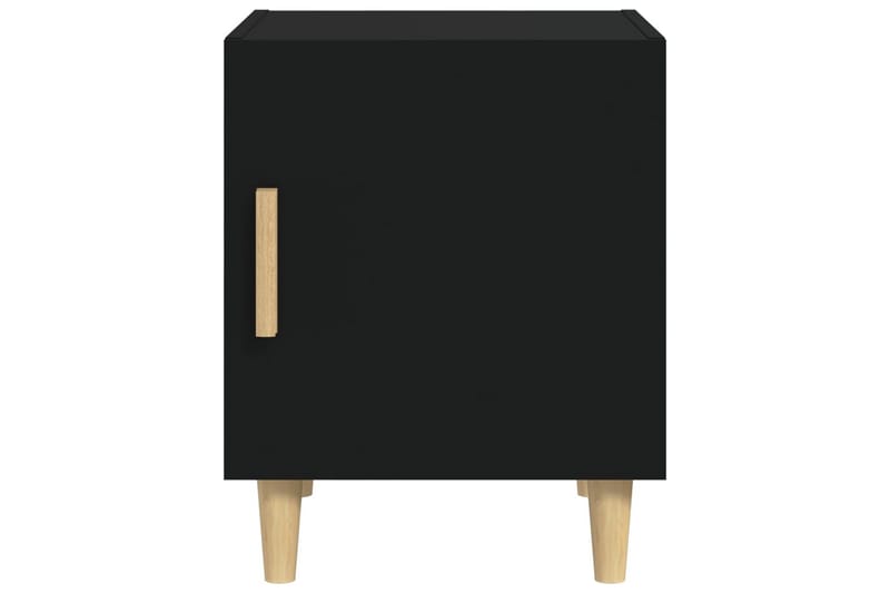 beBasic Sängbord svart konstruerat trä - Black - Möbler - Bord & matgrupper - Avlastningsbord - Sängbord & nattduksbord