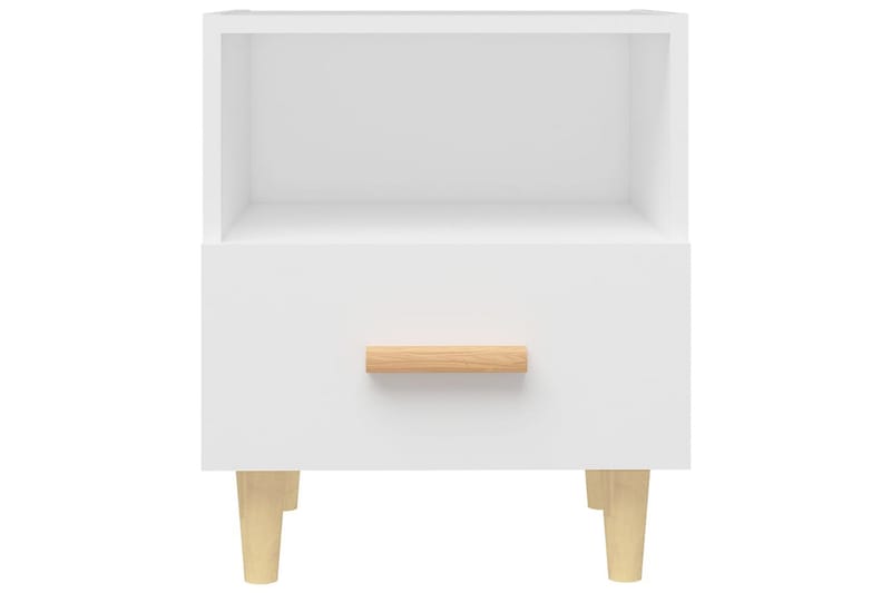beBasic Sängbord vit 40x35x47 cm - White - Möbler - Bord & matgrupper - Avlastningsbord - Sängbord & nattduksbord