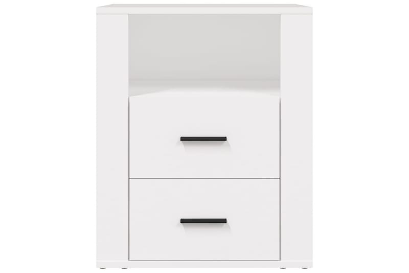 beBasic Sängbord vit 50x36x60 cm konstruerat trä - White - Möbler - Bord & matgrupper - Avlastningsbord - Sängbord & nattduksbord