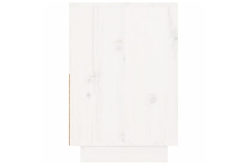 beBasic Sängbord vit 60x34x51 cm massiv furu - White - Möbler - Bord & matgrupper - Avlastningsbord - Sängbord & nattduksbord