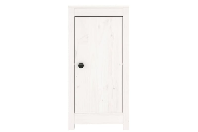 beBasic Skåp 2 st 40x35x80 cm massiv furu - White - Möbler - Bord & matgrupper - Avlastningsbord - Lampbord