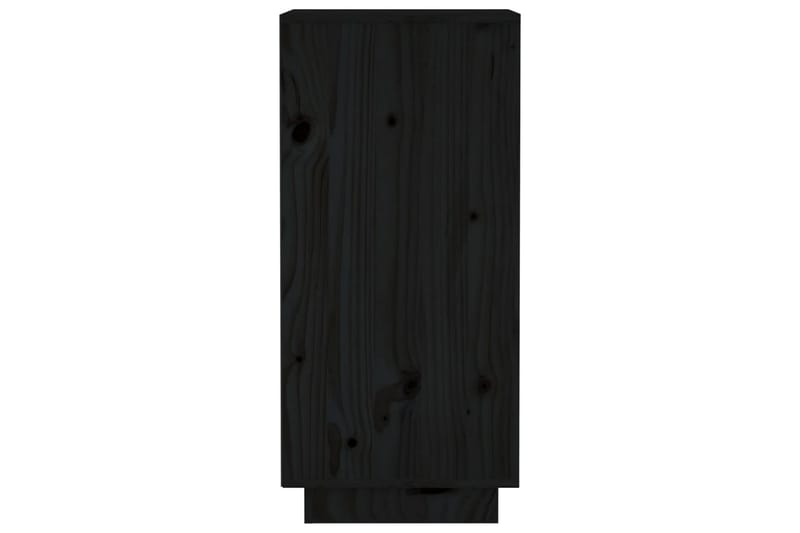 beBasic Skåp 2 st svart 31,5x34x75 cm massiv furu - Black - Möbler - Bord & matgrupper - Avlastningsbord - Lampbord