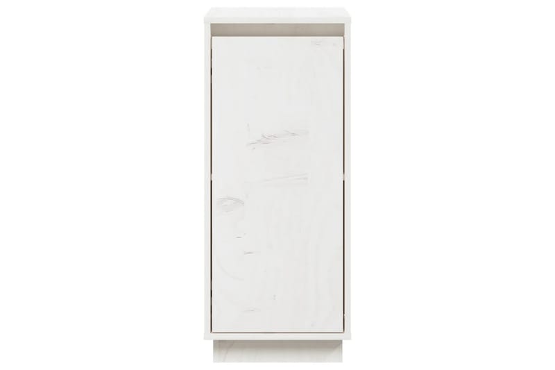 beBasic Skåp 2 st vit 31,5x34x75 cm massiv furu - White - Möbler - Bord & matgrupper - Avlastningsbord - Lampbord