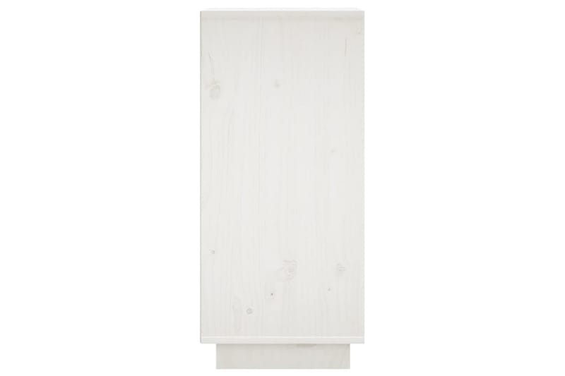 beBasic Skåp 2 st vit 31,5x34x75 cm massiv furu - White - Möbler - Bord & matgrupper - Avlastningsbord - Lampbord