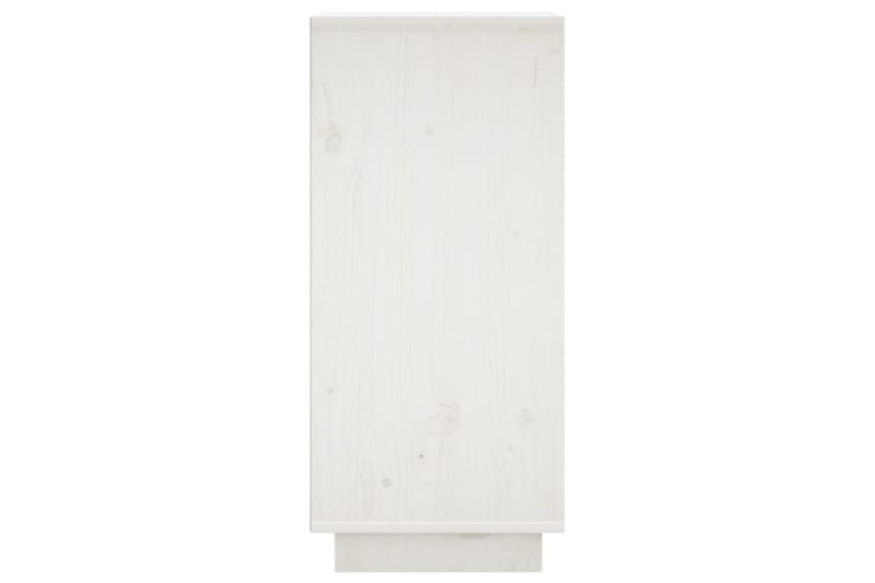 beBasic Skåp 2 st vit 31,5x34x75 cm massiv furu - White - Lampbord - Brickbord & småbord