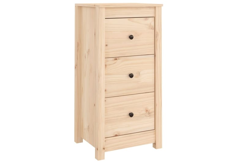 beBasic Skåp 40x35x80 cm massiv furu - Brown - Möbler - Bord & matgrupper - Avlastningsbord - Lampbord