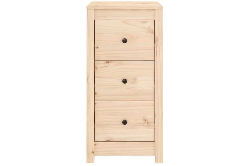 beBasic Skåp 40x35x80 cm massiv furu - Brown - Möbler - Bord & matgrupper - Avlastningsbord - Lampbord