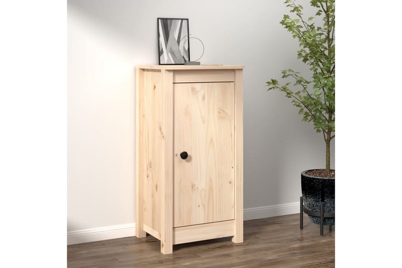 beBasic Skåp 40x35x80 cm massiv furu - Brown - Möbler - Bord & matgrupper - Avlastningsbord - Lampbord