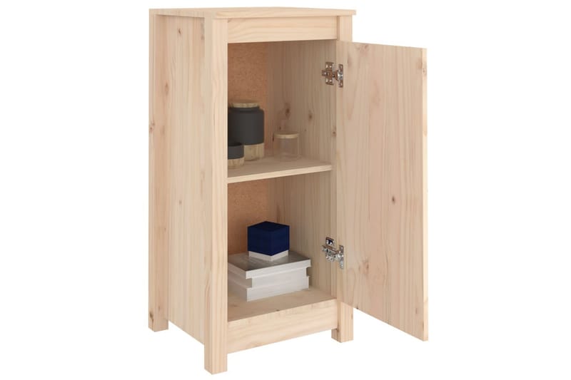 beBasic Skåp 40x35x80 cm massiv furu - Brown - Möbler - Bord & matgrupper - Avlastningsbord - Lampbord