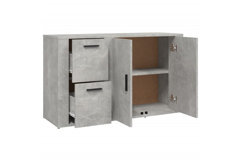 beBasic Skåp betonggrå 100x33x59,5 cm konstruerat trä - Grey - Möbler - Bord & matgrupper - Avlastningsbord - Lampbord