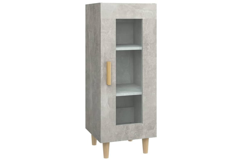 beBasic Skåp betonggrå 34,5x34x90 cm konstruerat trä - Grey - Möbler - Bord & matgrupper - Avlastningsbord - Lampbord