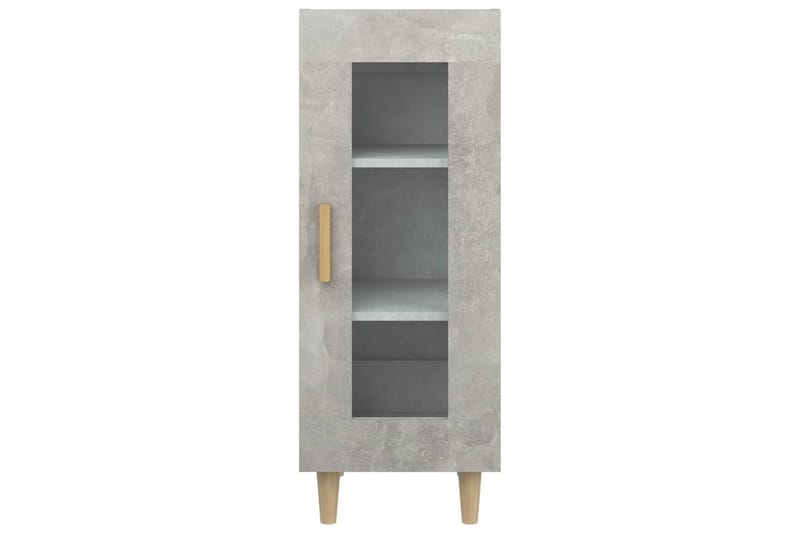 beBasic Skåp betonggrå 34,5x34x90 cm konstruerat trä - Grey - Möbler - Bord & matgrupper - Avlastningsbord - Lampbord