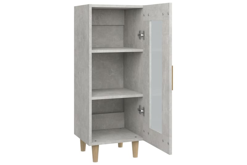 beBasic Skåp betonggrå 34,5x34x90 cm konstruerat trä - Grey - Möbler - Bord & matgrupper - Avlastningsbord - Lampbord