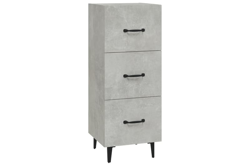 beBasic Skåp betonggrå 34,5x34x90 cm konstruerat trä - Grey - Möbler - Bord & matgrupper - Avlastningsbord - Lampbord