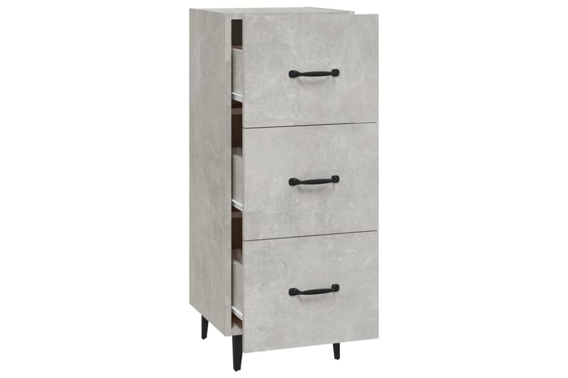 beBasic Skåp betonggrå 34,5x34x90 cm konstruerat trä - Grey - Möbler - Bord & matgrupper - Avlastningsbord - Lampbord