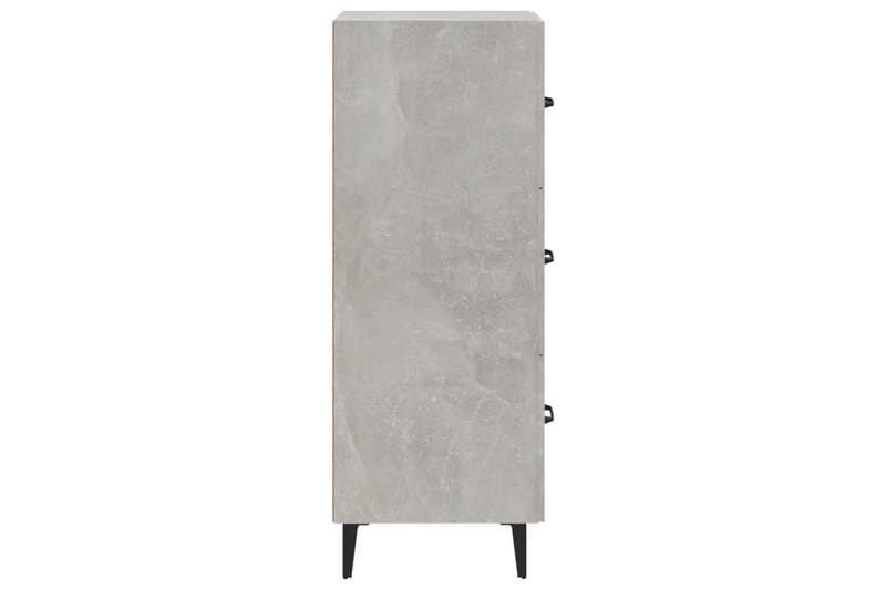 beBasic Skåp betonggrå 34,5x34x90 cm konstruerat trä - Grey - Möbler - Bord & matgrupper - Avlastningsbord - Lampbord