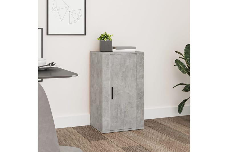 beBasic Skåp betonggrå 40x33x70 cm konstruerat trä - Grey - Möbler - Bord & matgrupper - Avlastningsbord - Lampbord