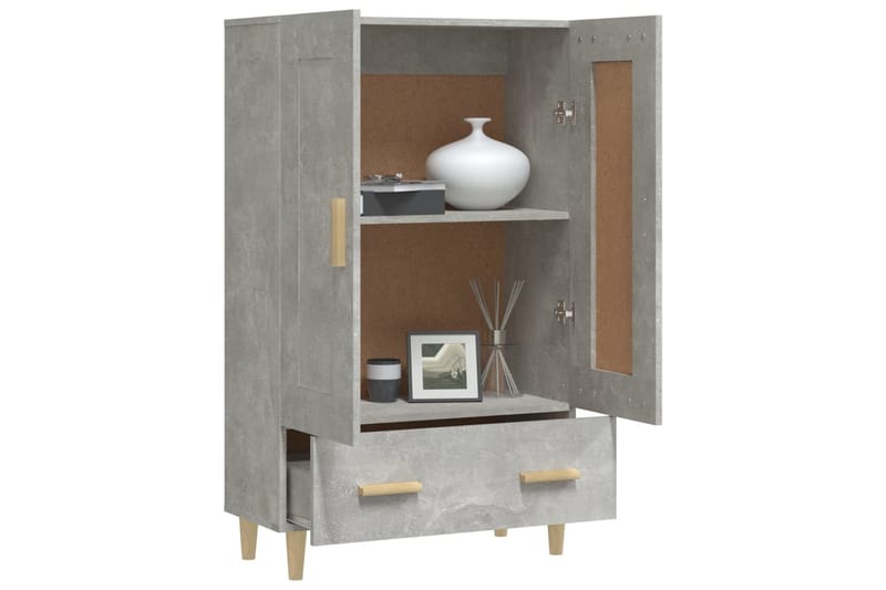 beBasic Skåp betonggrå 70x31x115 cm konstruerat trä - Grey - Möbler - Bord & matgrupper - Avlastningsbord - Lampbord