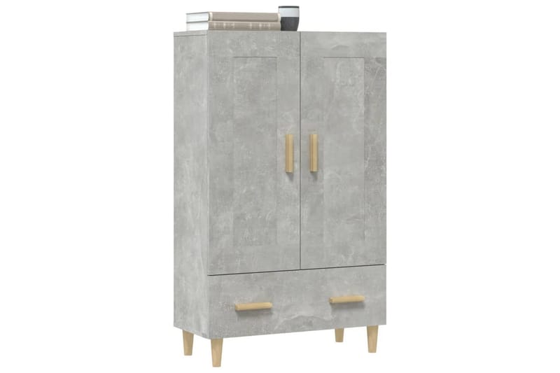 beBasic Skåp betonggrå 70x31x115 cm konstruerat trä - Grey - Möbler - Bord & matgrupper - Avlastningsbord - Lampbord
