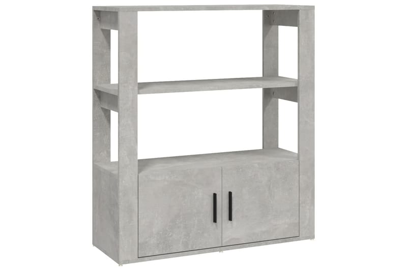 beBasic Skåp betonggrå 80x30x90 cm konstruerat trä - Grey - Lampbord - Brickbord & småbord