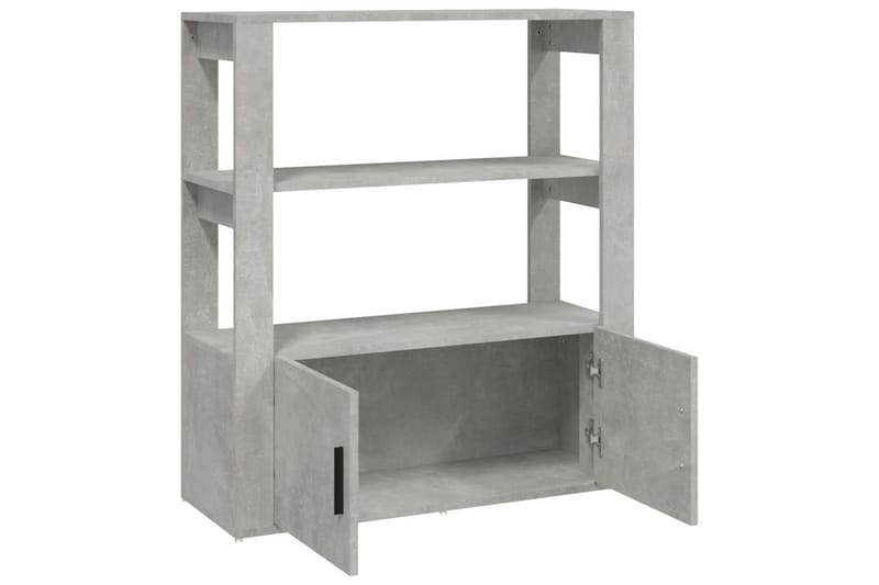 beBasic Skåp betonggrå 80x30x90 cm konstruerat trä - Grey - Möbler - Bord & matgrupper - Avlastningsbord - Lampbord