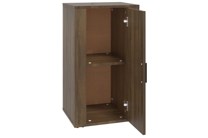 beBasic Skåp brun ek 40x33x70 cm konstruerat trä - Brown - Möbler - Bord & matgrupper - Avlastningsbord - Lampbord
